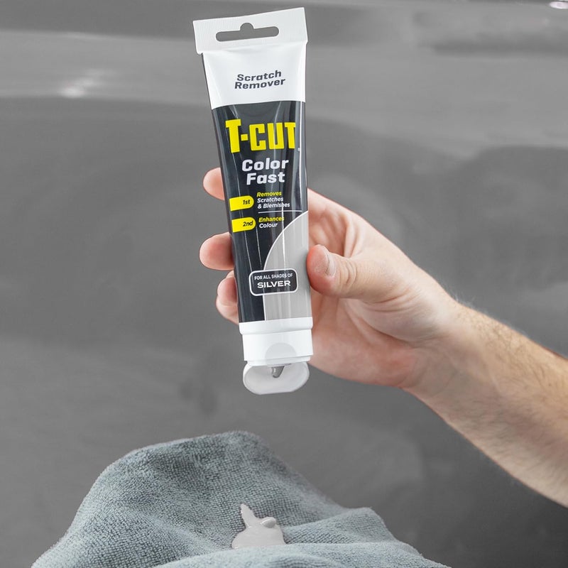 T-Cut Color Fast Silver Car Wax Polish Scratch Remover Color Enhancer, 5.3 Oz - Image 1